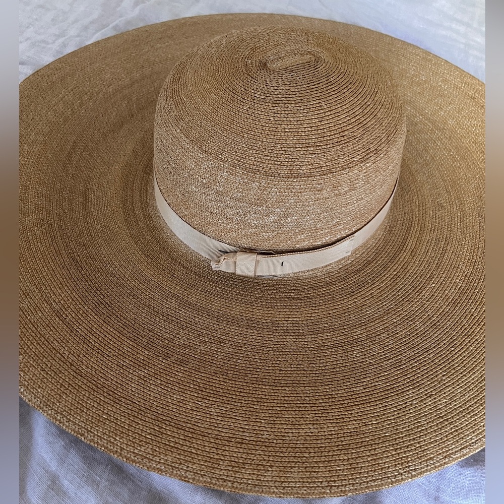 Peter Beaton Nantucket Tan Straw Wide-Brimmed Hat
